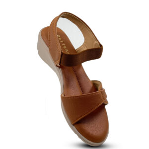 STYLISH CRISSCROSS STRAP TAN SANDALS
